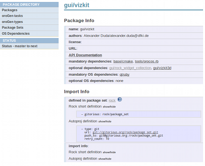 Package set definition