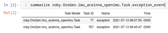 openimu exception event emission
